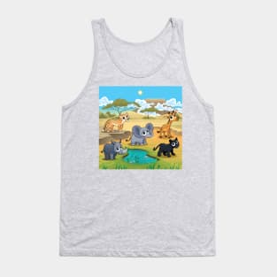 Jungle Scene Tank Top